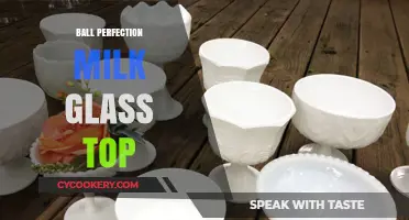 Elegant Ball Perfection Milk Glass Top: A Timeless Tableware Essential