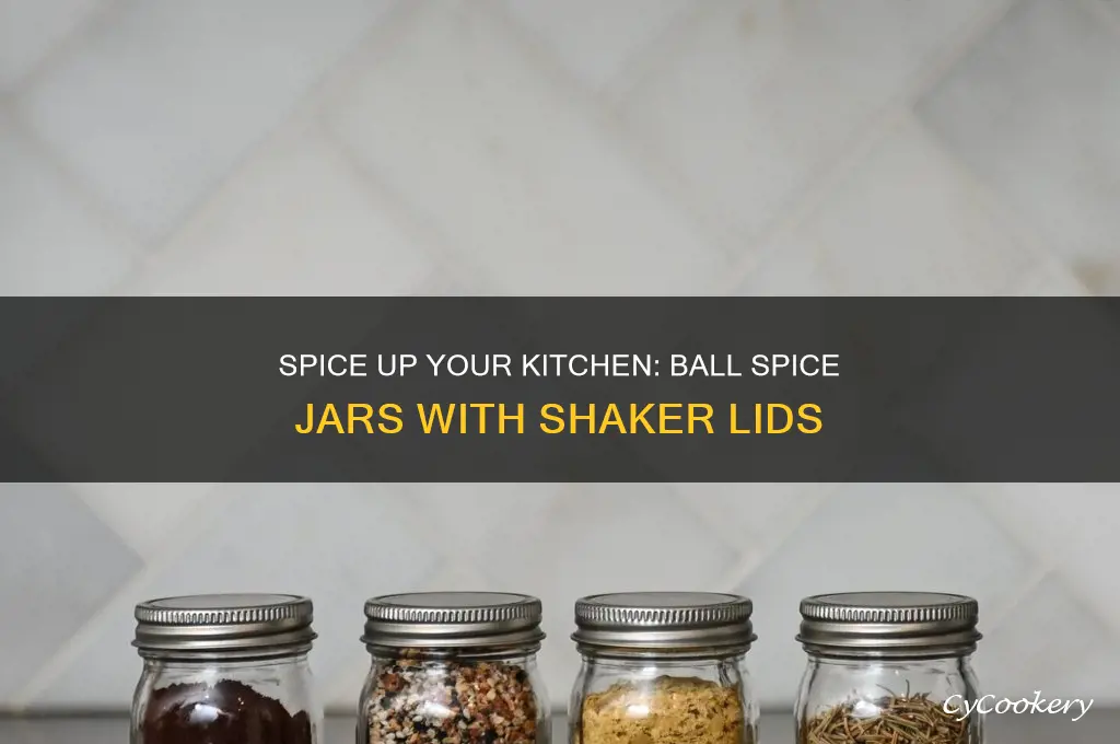 ball spice jars with shaker lids