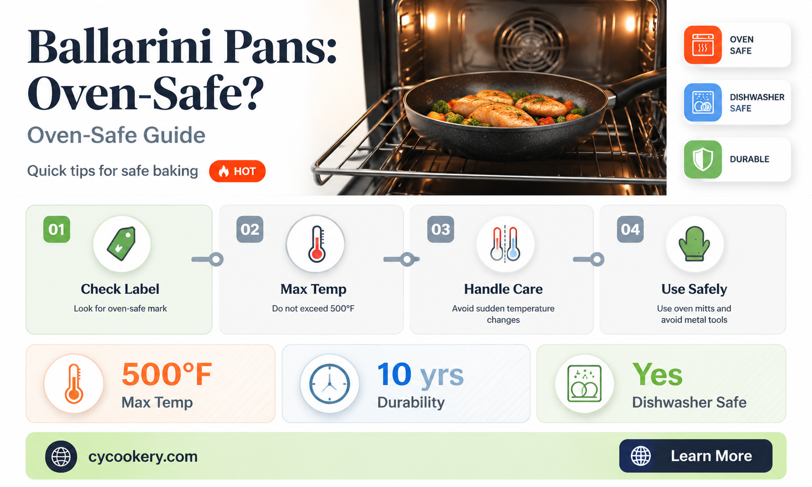 are ballarini pans oven safe
