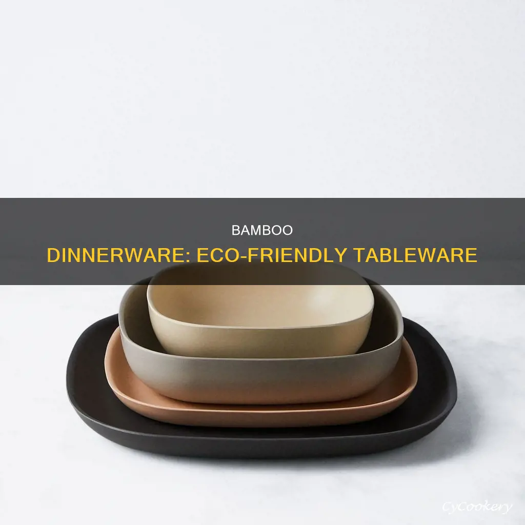 bamboo dinnerware set