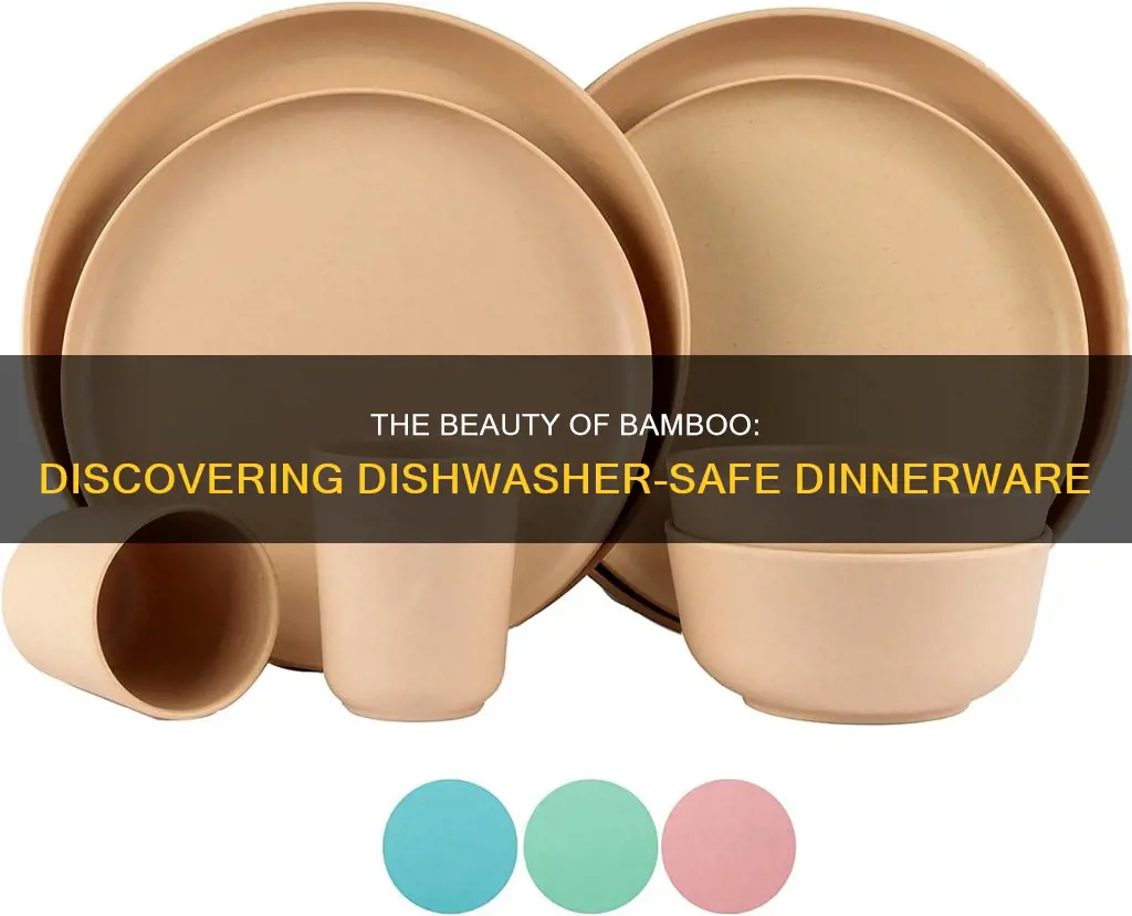 bamboo dinnerware sets dishwasher safe