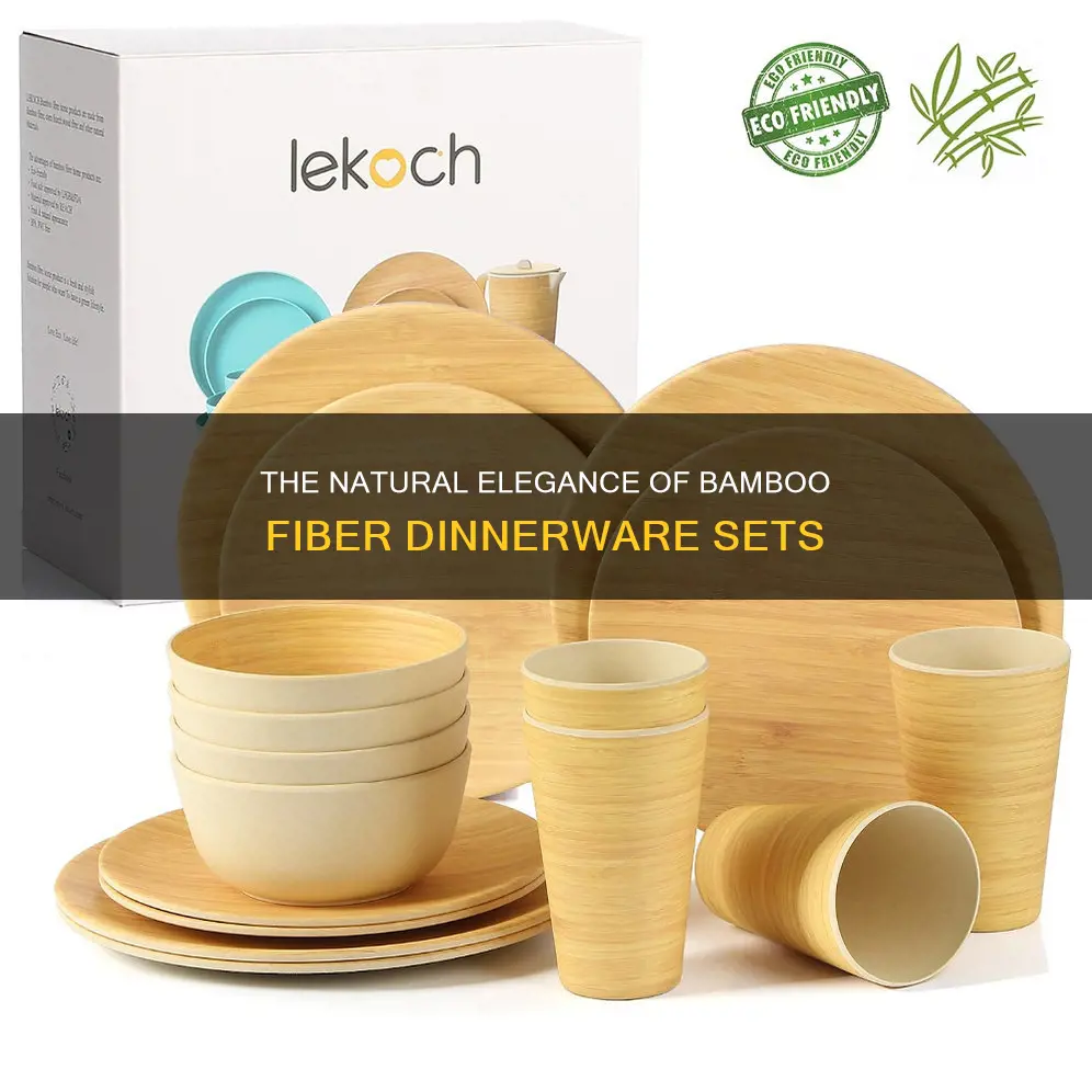 bamboo fiber dinnerware sets