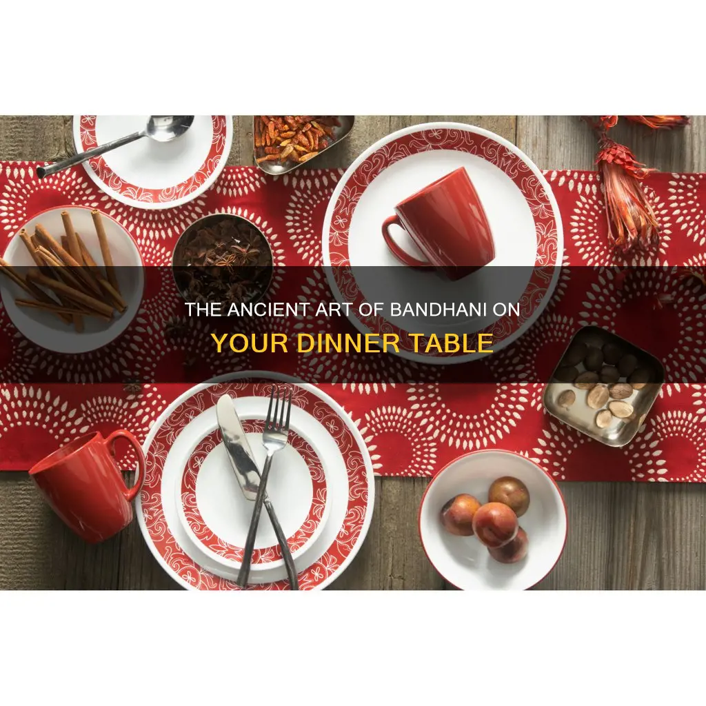 bandhani dinnerware set