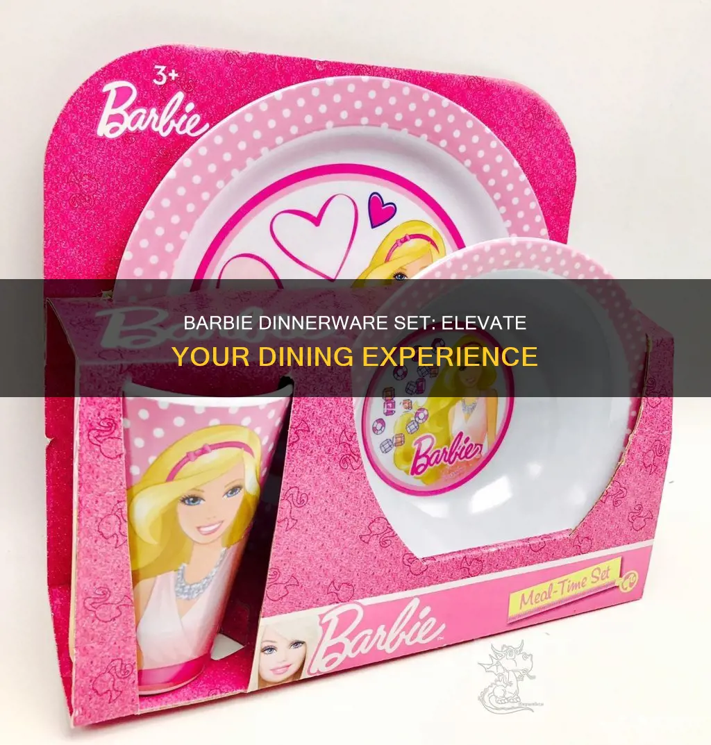 barbie dinnerware set