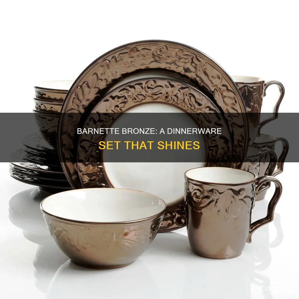 barnet bronze dinnerware set