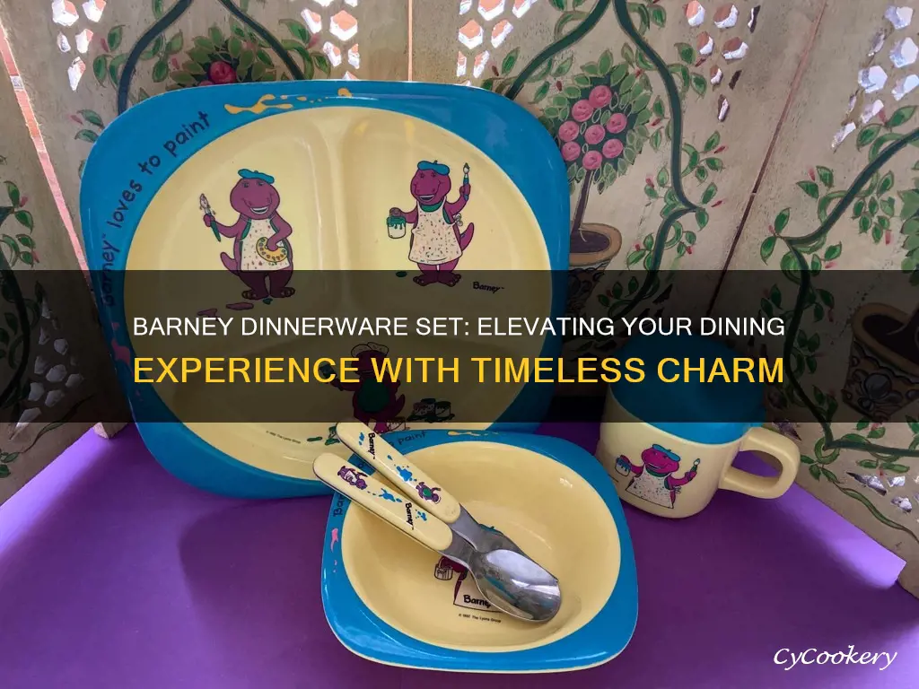 barney dinnerware set