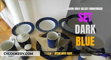 The Cosmic Table: Unveiling the Baum Bros Galaxy Dinnerware Set in Dark Blue