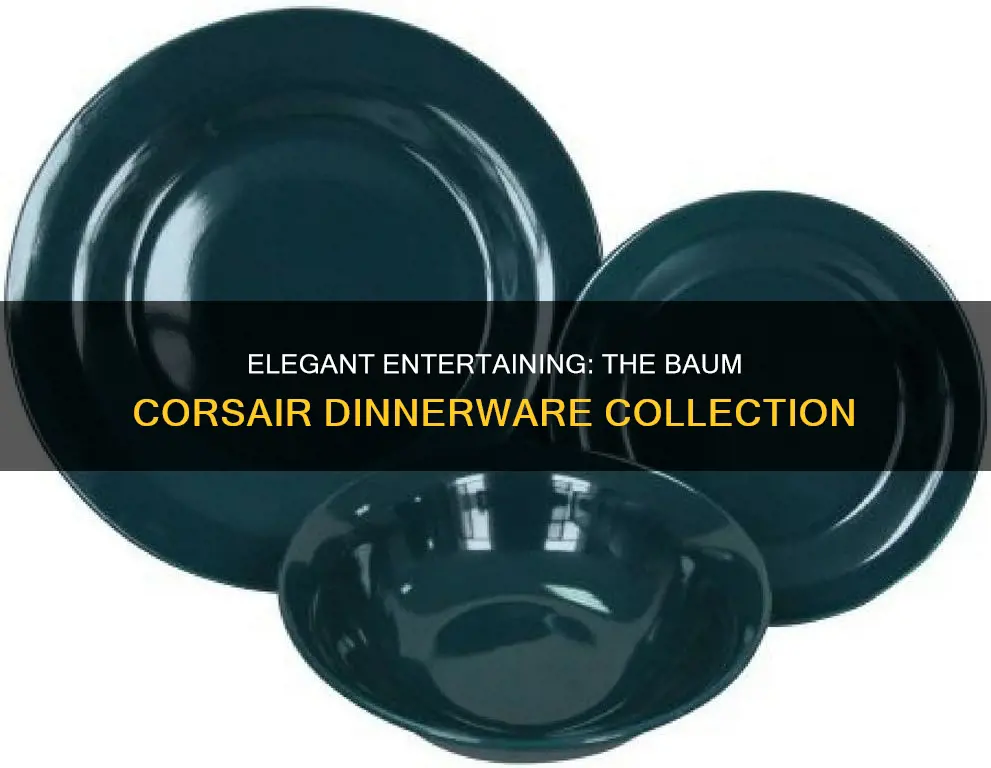 baum corsair 16 piece dinnerware set