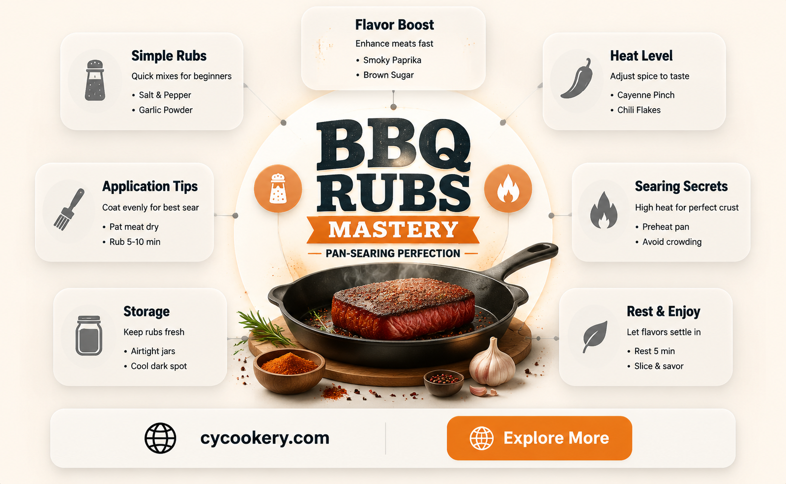 are bbq rubs good for pan searing