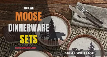 The Great Outdoors on the Dinner Table: Bear and Moose Dinnerware Sets