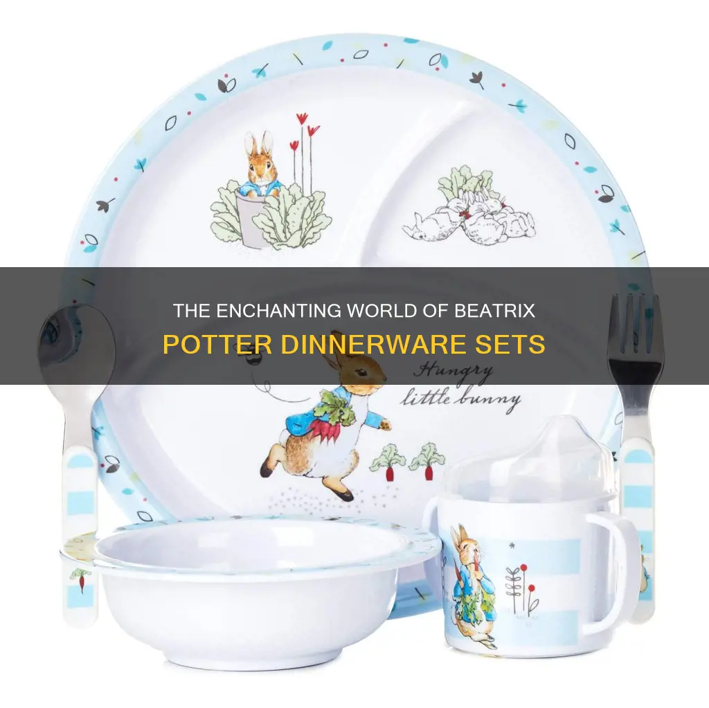 beatrix potter dinnerware set