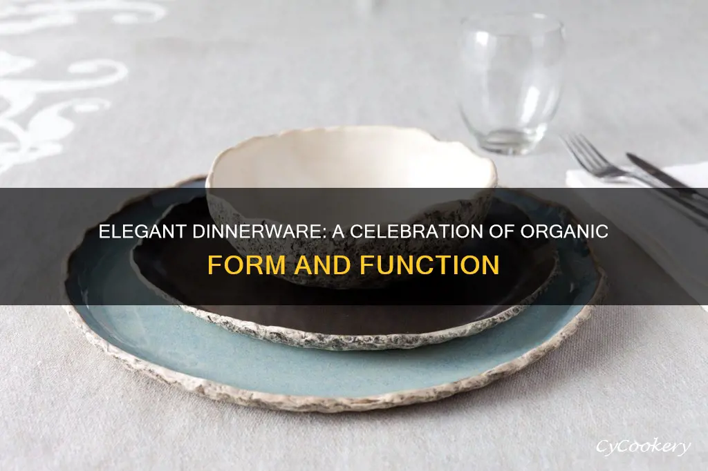 beautiful dinnerware set organic form