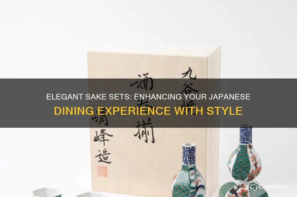 beautiful sake set