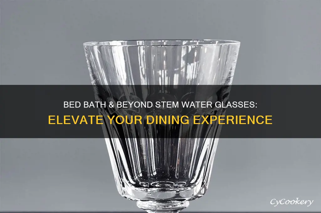 bed bath beyond stem water glasses