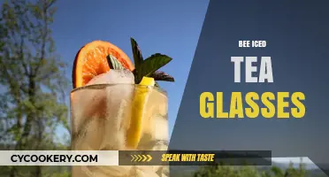 Charming Bee-Themed Iced Tea Glasses for Summer Refreshment