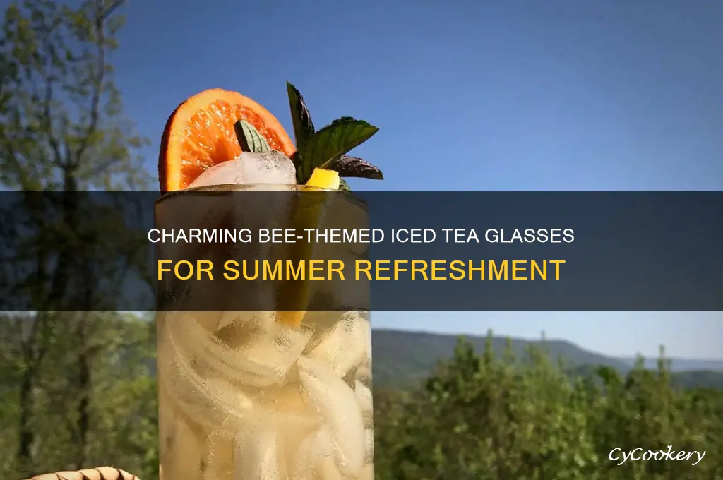 bee iced tea glasses