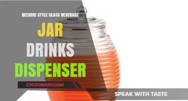 Elegant Beehive Glass Jar: Perfect Beverage Dispenser for Parties