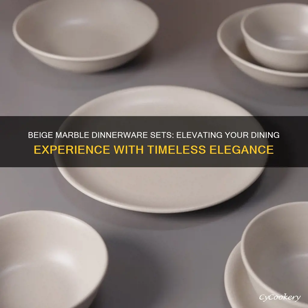 beige marbel dinnerware sets