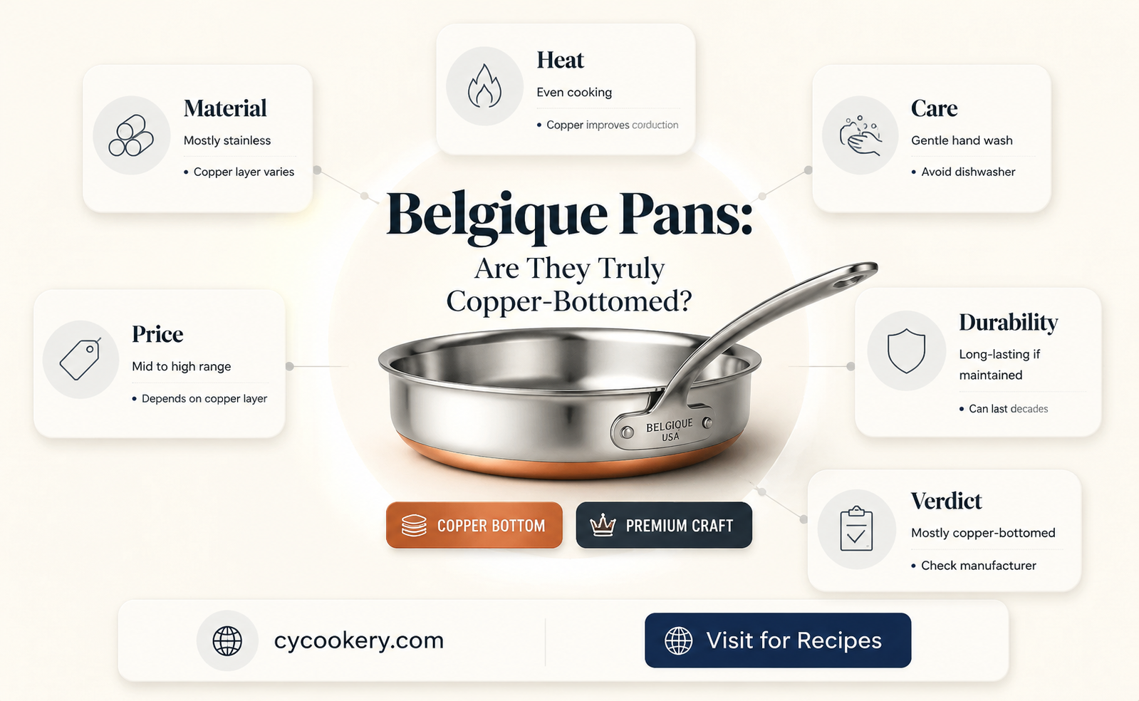are belgique pans copper bottomed
