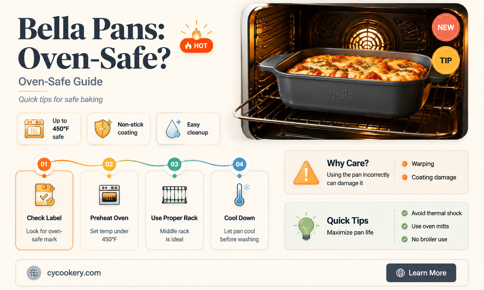 are bella pans oven safe