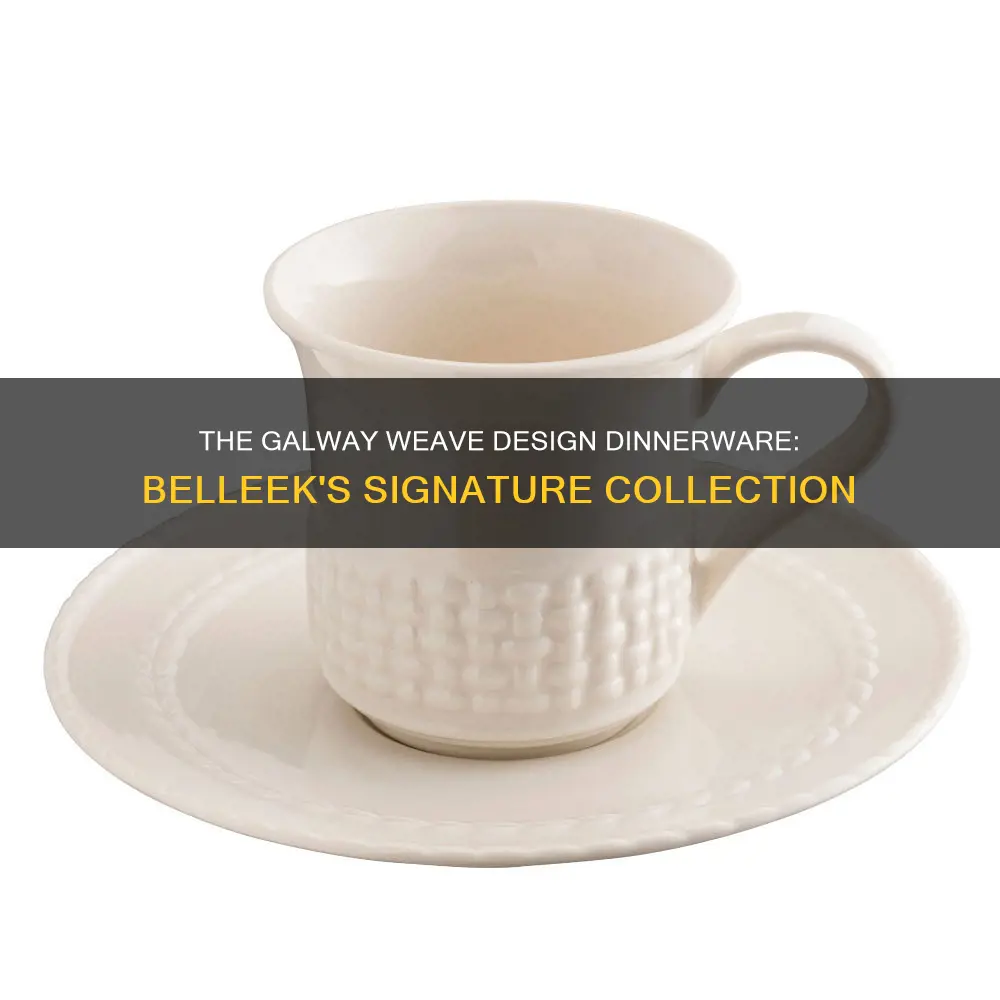 belleek galway weave dinnerware set