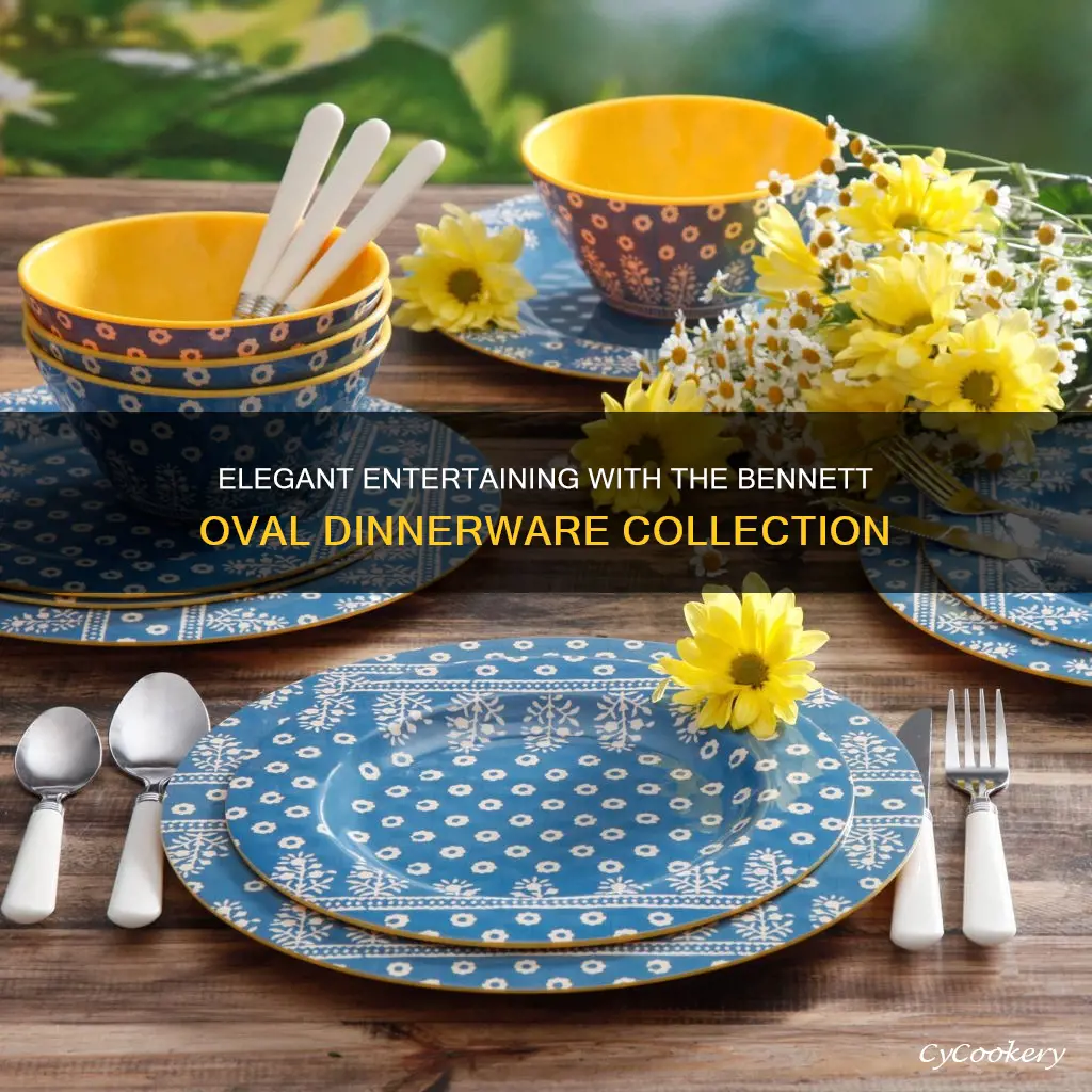 bennett oval 16-piece dinnerware set