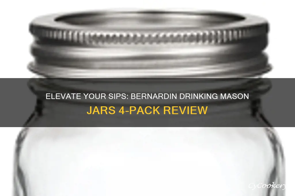 bernardin drinking mason jars 4 pack