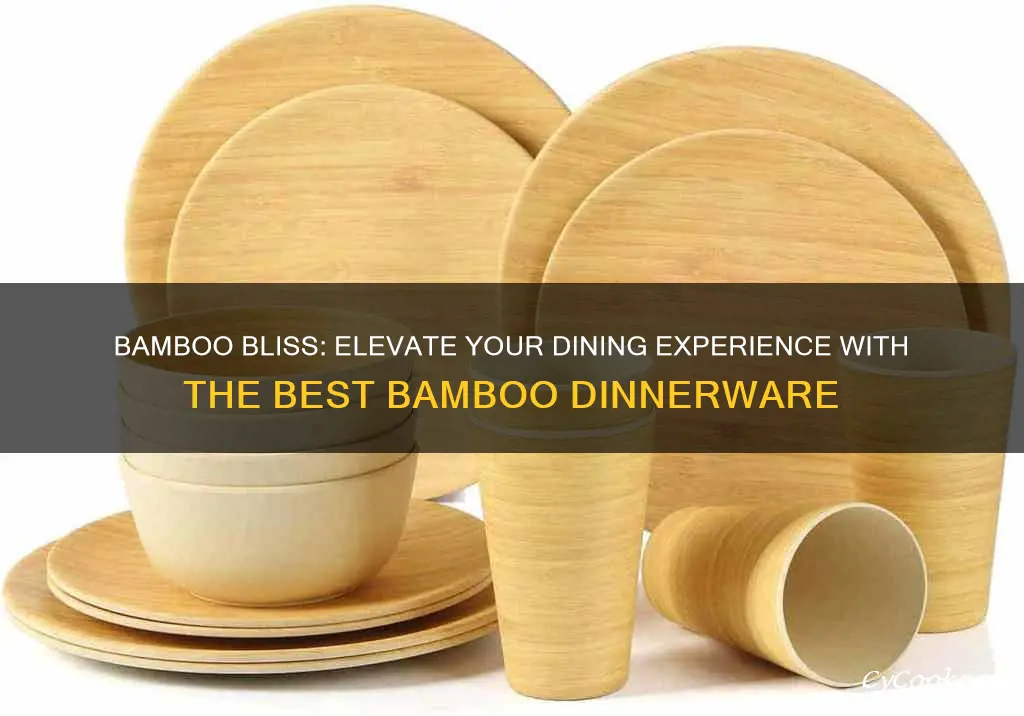 best bamboo dinnerware set