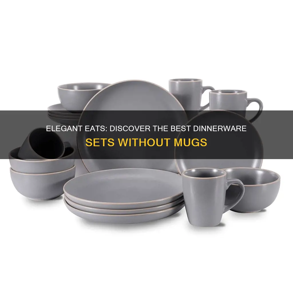 best dinnerware set without mugs