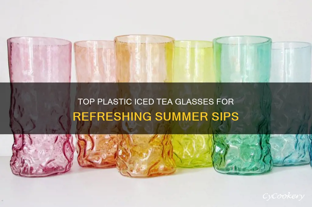 best plastic ice tea glasses