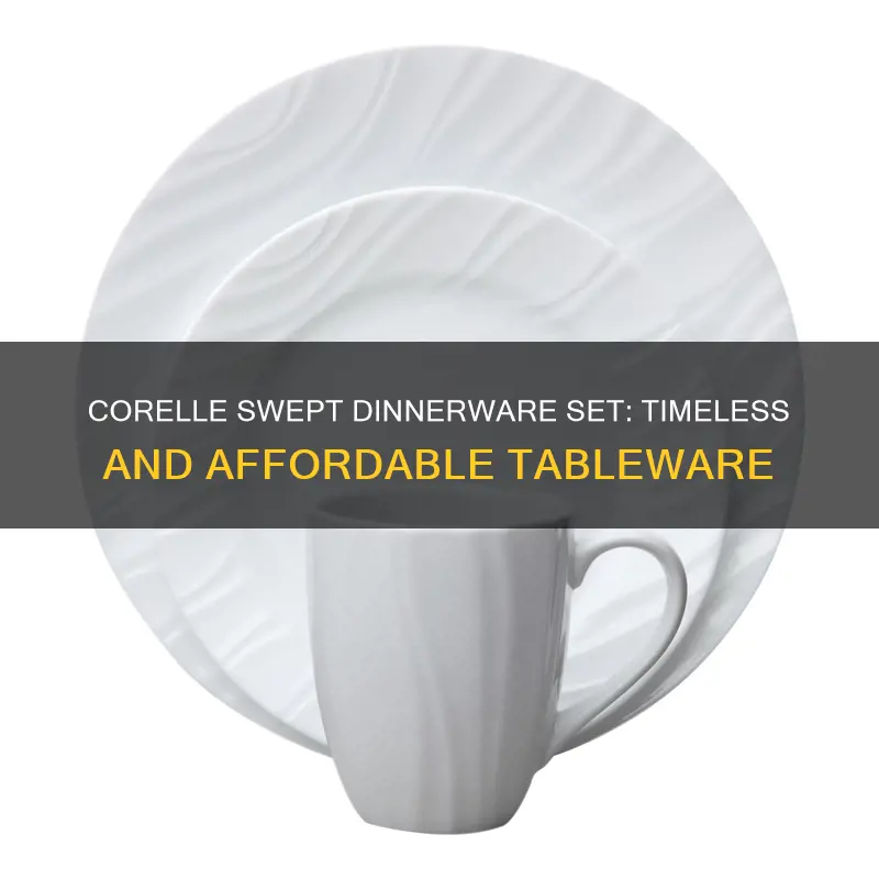 best price corelle swept dinnerware set