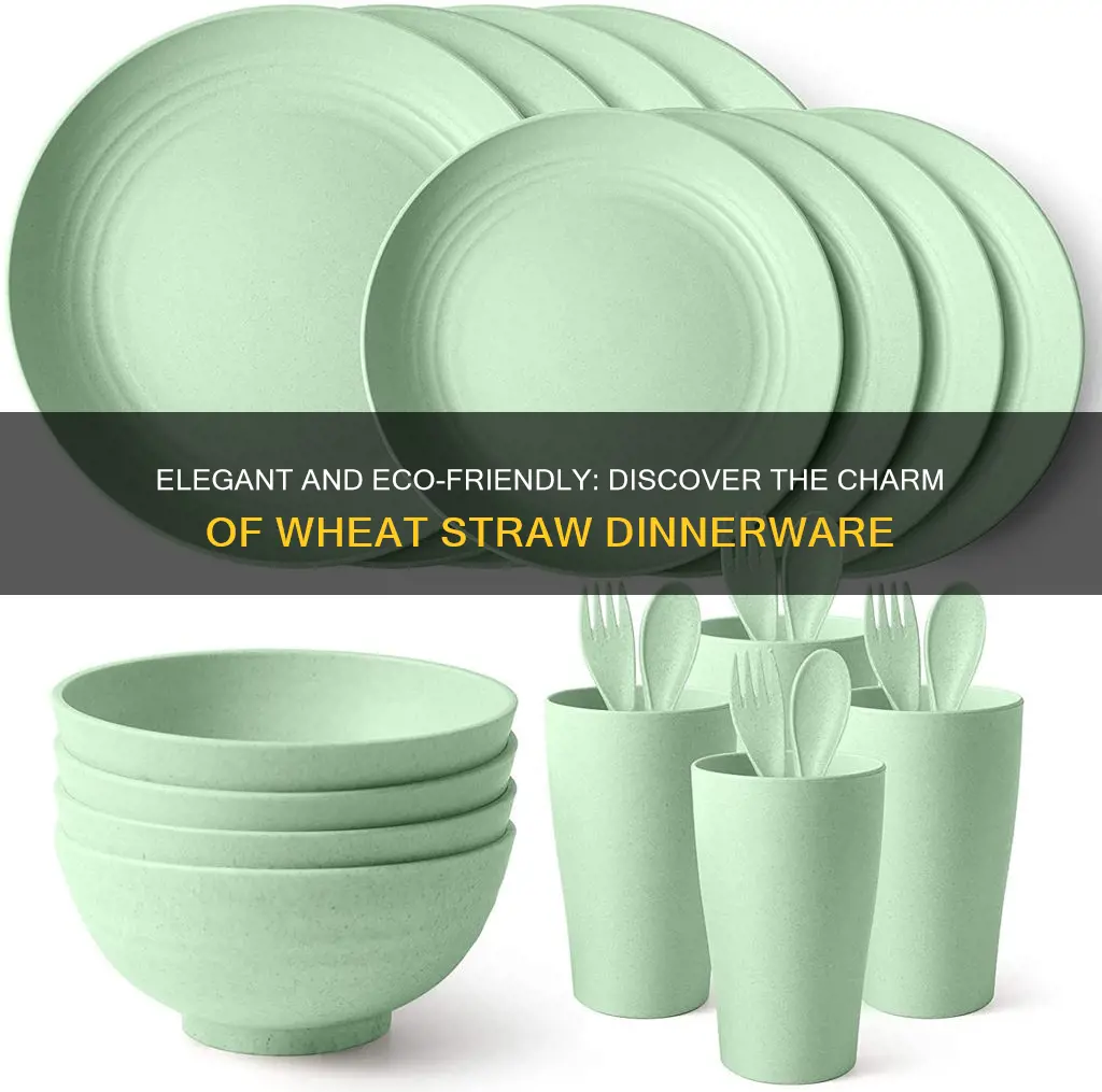 best wheat straw dinnerware set