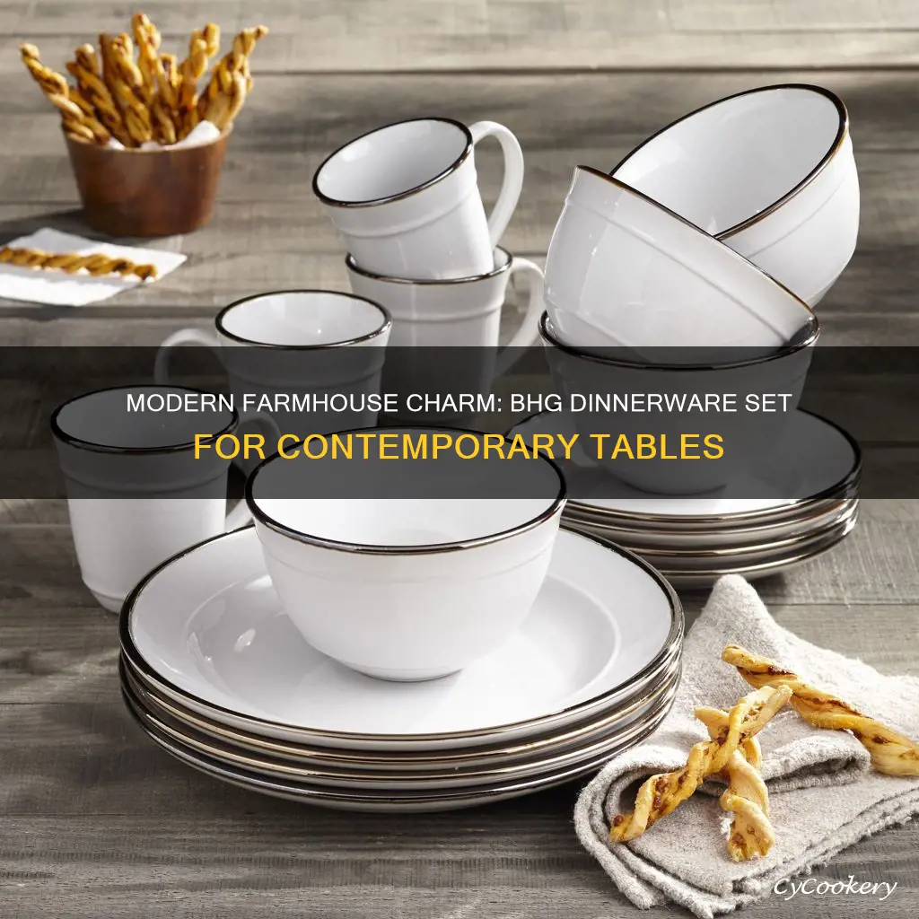 bhg modern farmhouse dinnerware set