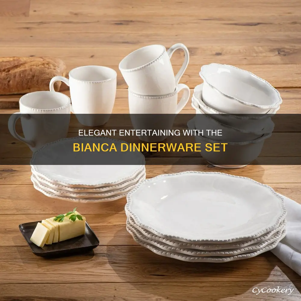 bianca 16-piece dinnerware set american atelier