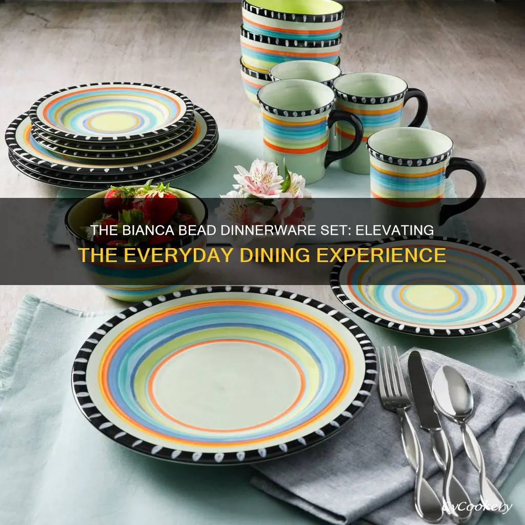 bianca bead dinnerware set