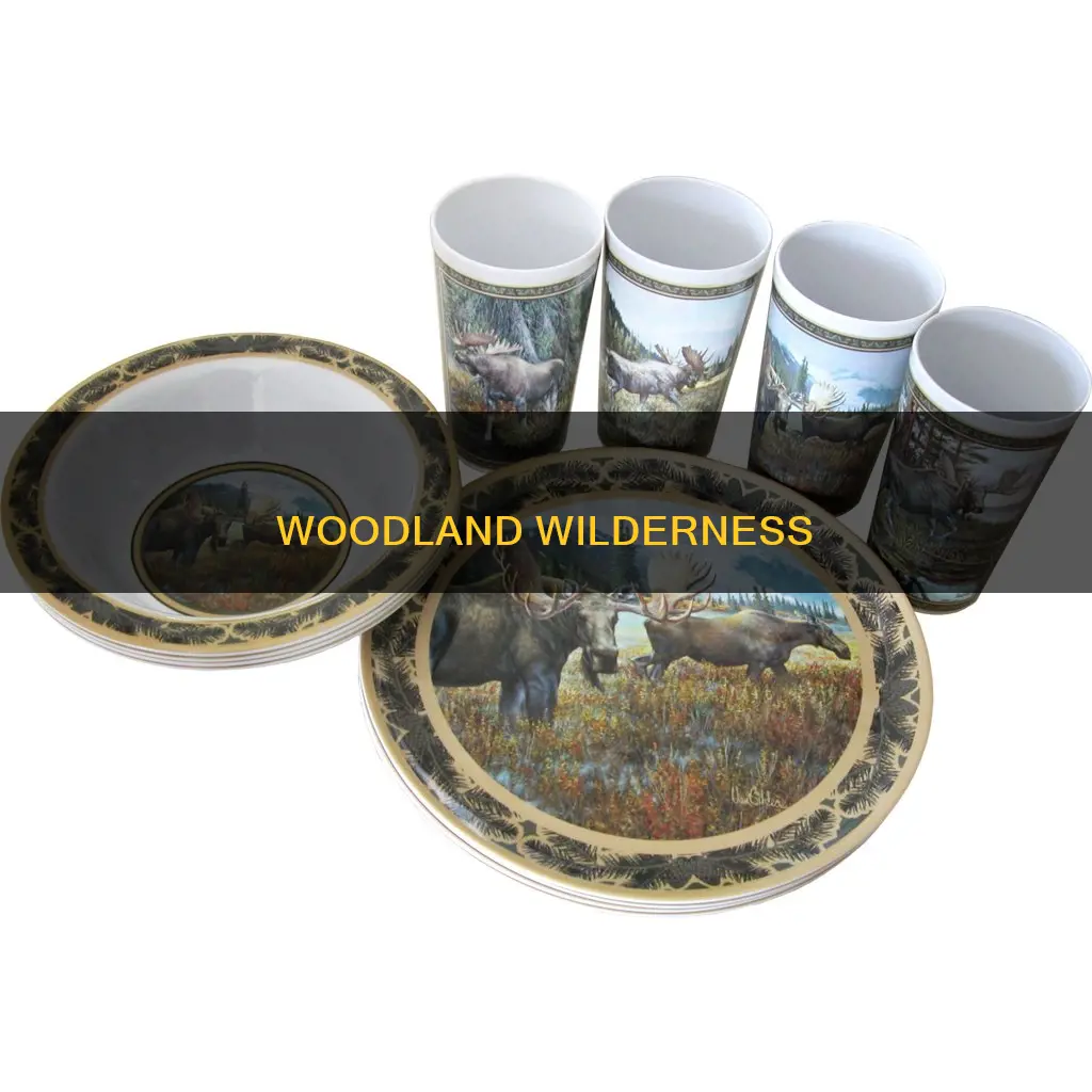 big sky carvers woodland moose dinnerware set