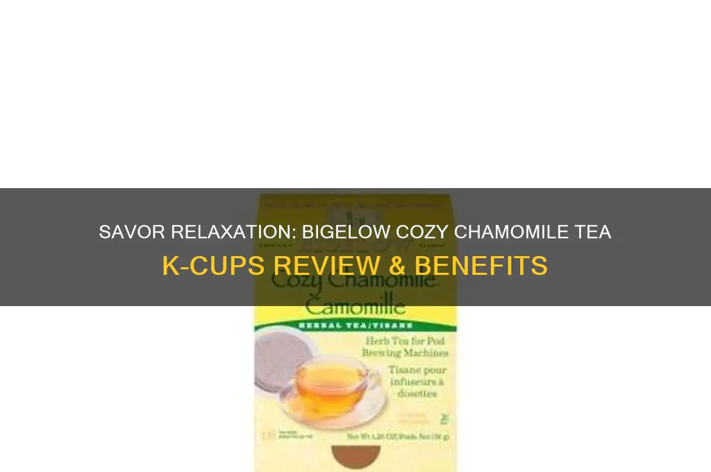 bigelow cozy chamomile tea k cups