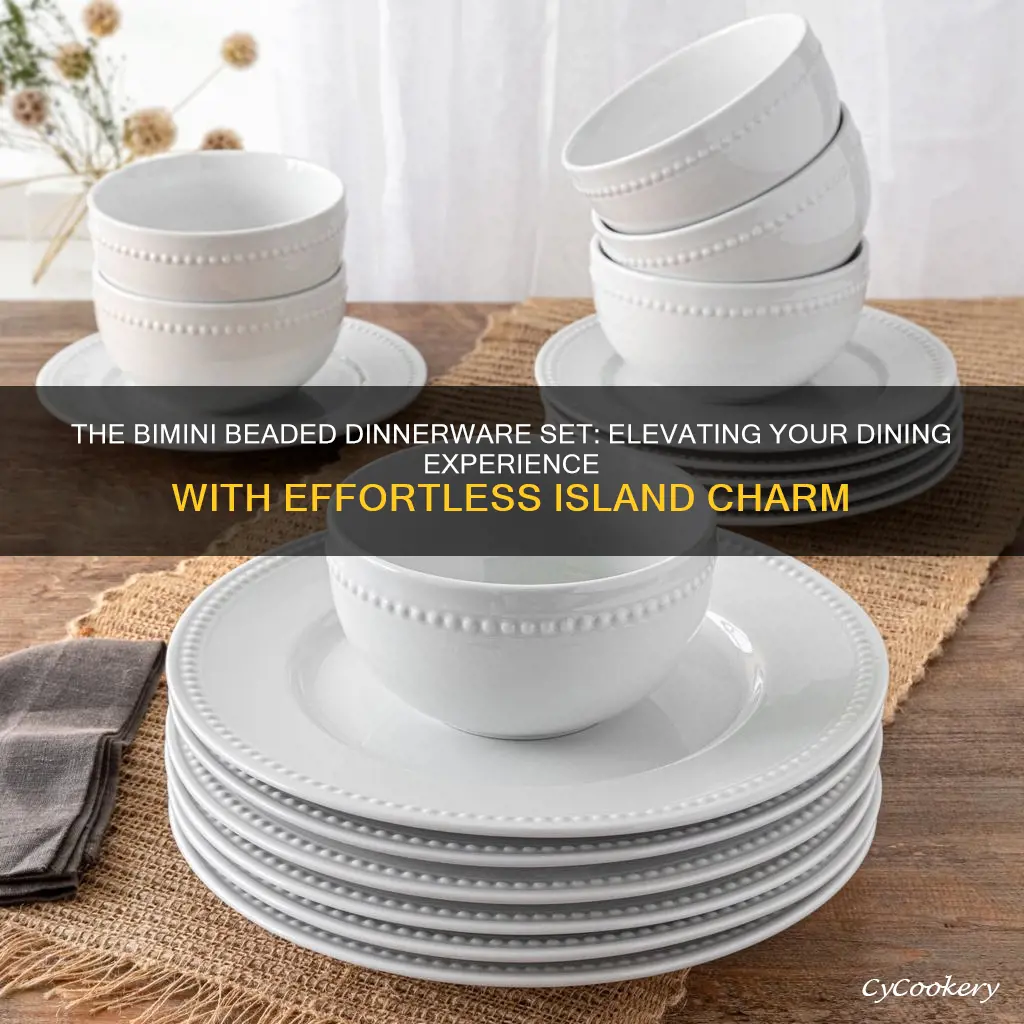 bimini beaded dinnerware set