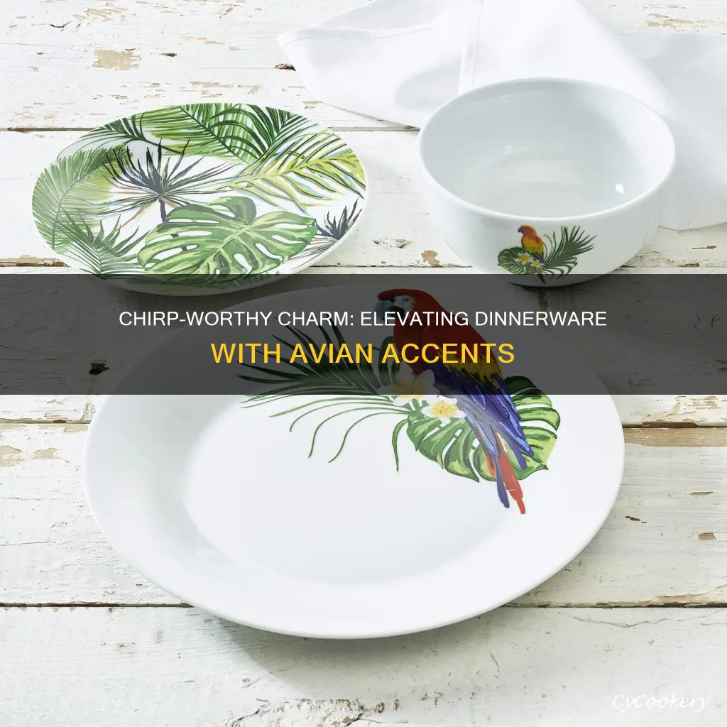 bird dinnerware set