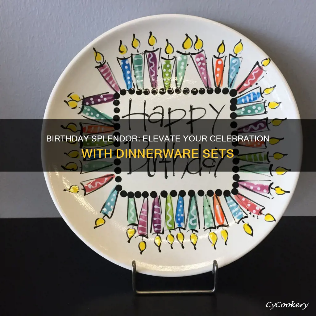 birthday dinnerware set