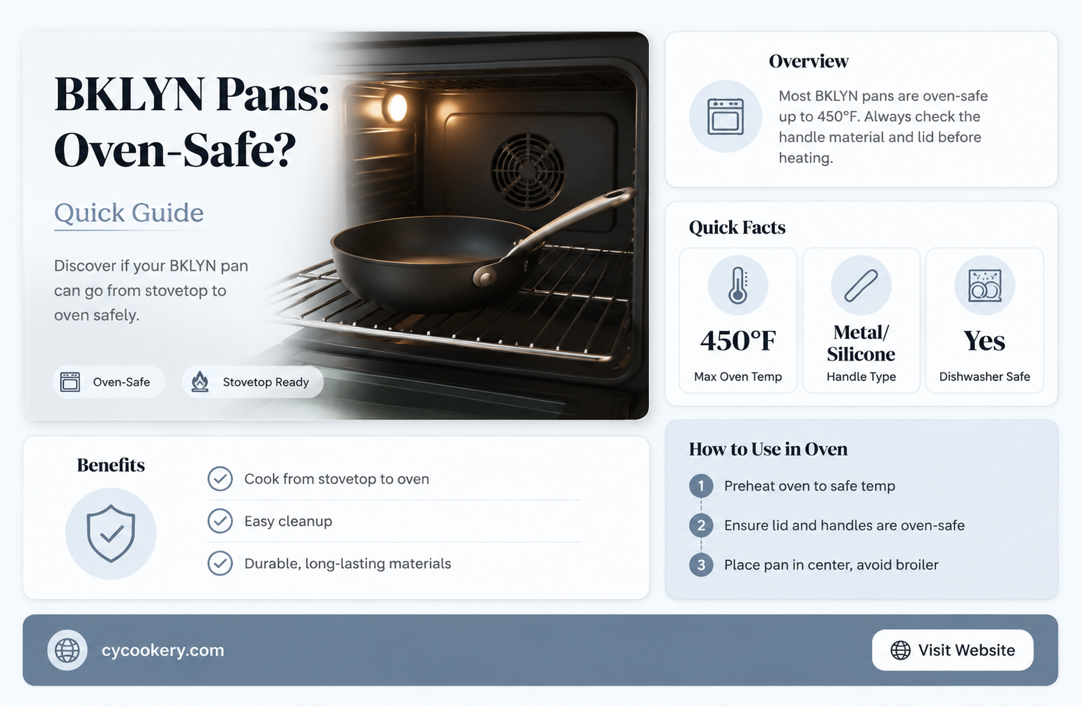 are bklyn pans oven safe