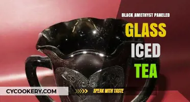 Elegant Black Amethyst Paneled Glass Iced Tea Pitcher Ideas