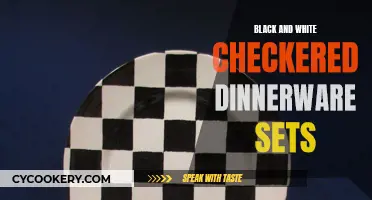 Checkered Charm: Elevating Dinnerware with Classic Black and White