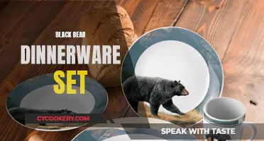 The Great Outdoors: Black Bear Dinnerware Set for Rustic Tablescapes