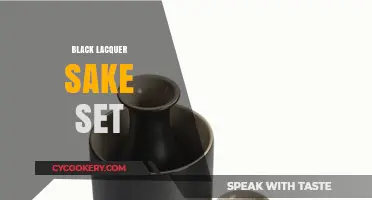 Elegant Black Lacquer Sake Set: A Timeless Japanese Dining Essential