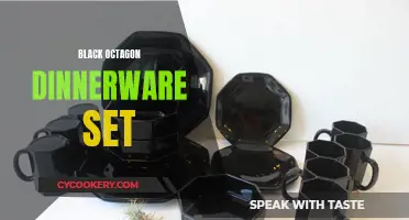 Elegant Entertainment: The Black Octagon Dinnerware Set