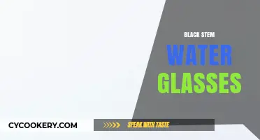 Elegant Black Stem Water Glasses: Elevate Your Dining Experience