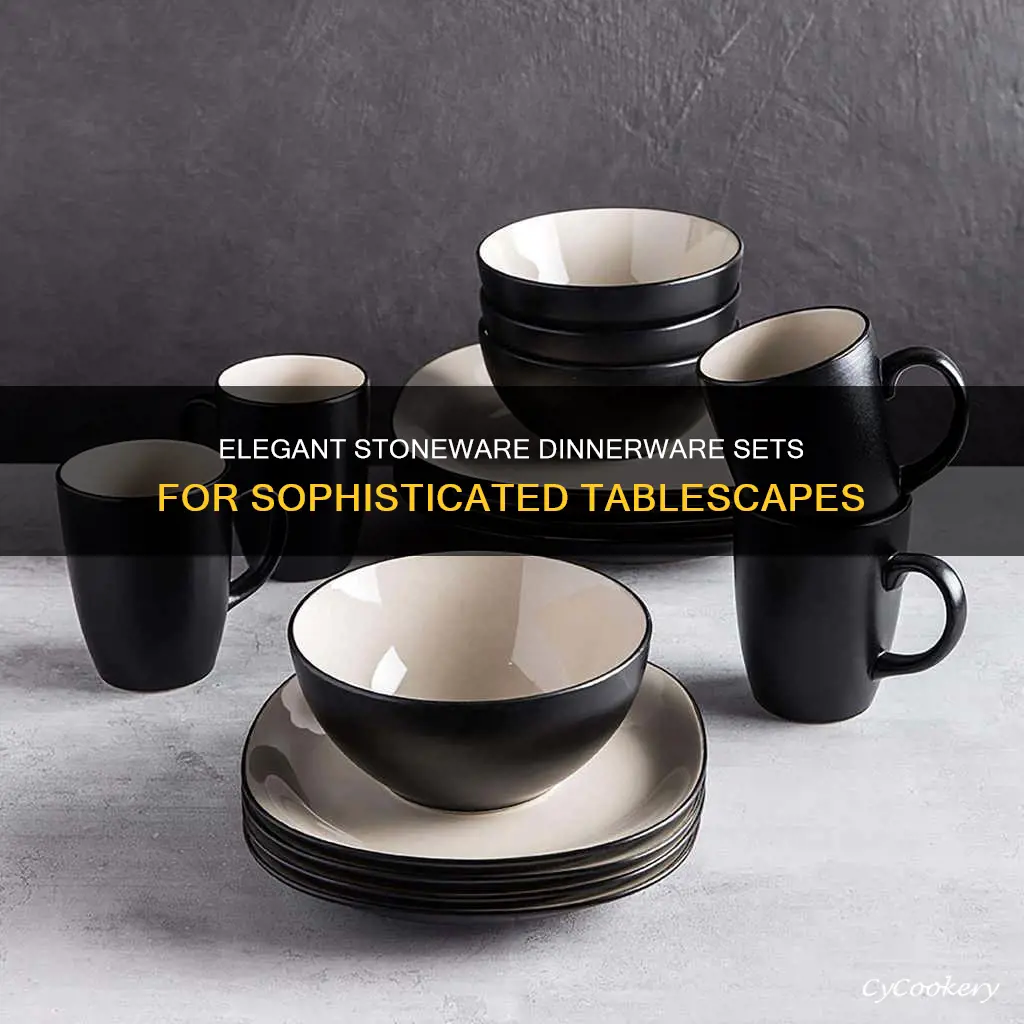 black stoneware dinnerware sets 12 place settings