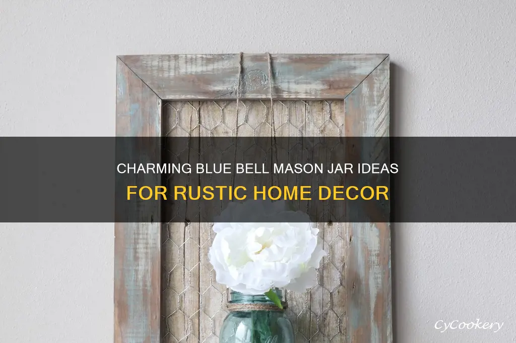 blue bell mason jar