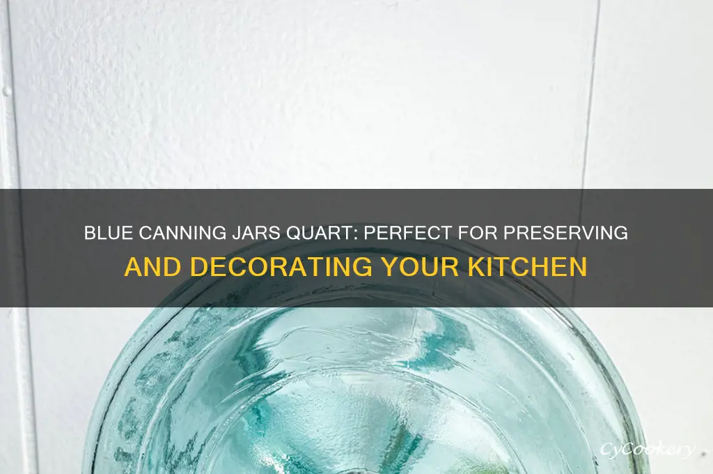 blue canning jars quart